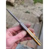 Couteau pliant damas os de chameau cerfé