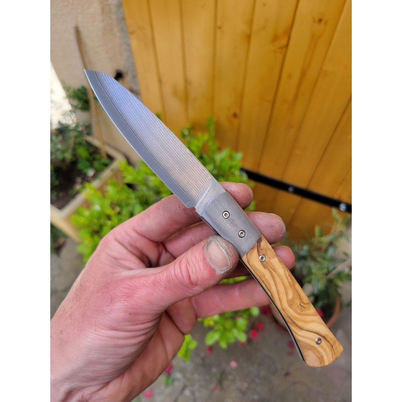 Couteau pliant suminagashi vg10 olivier