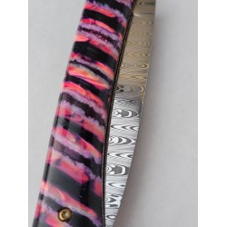 Couteau damas molaire de mammouth