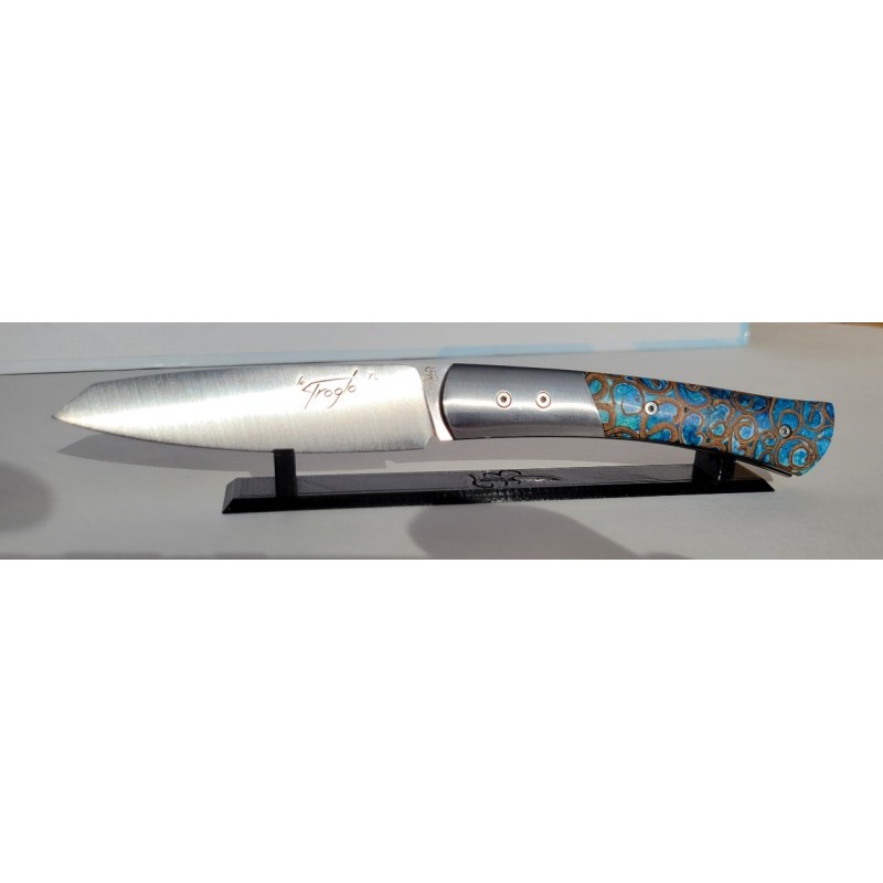 Couteau de poche résine / baton de cannelle