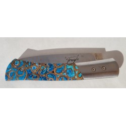 Couteau de poche résine / baton de cannelle