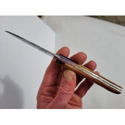Couteau damas loupe de genévrier