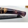 Couteau pliant loupe de pavier avec incrustation