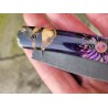 Couteau pliant loupe de pavier avec incrustation